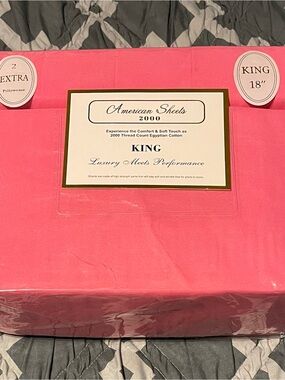 King Sheet Set in Pink